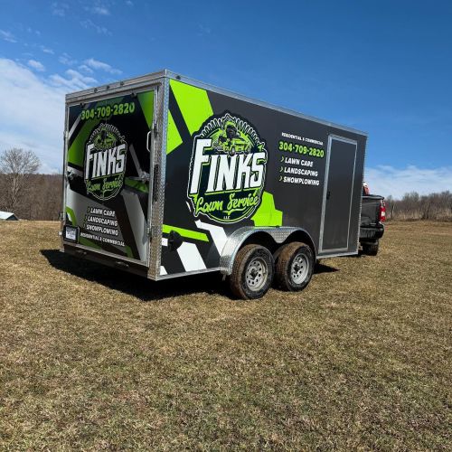 Trailer Wrap for Finks Lawn Care in Philippi, WV